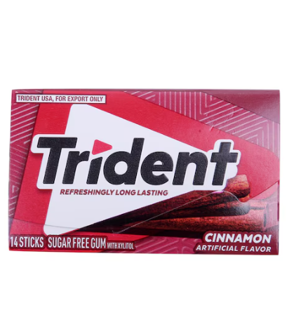 Trident Sugar-Free Gum Sticks Cinnamon 14 Sticks