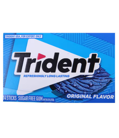 Trident Sugar-Free Gum Sticks Original Flavour 14 Sticks