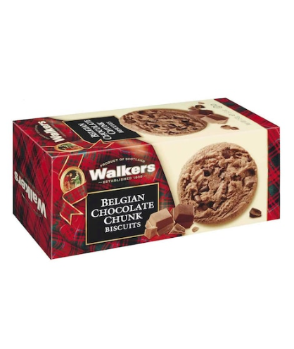 Walkers Belgian Chocolate Chunk Biscuits 150g