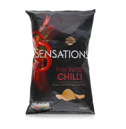 Walkers Sensations Thai Sweet Chilli Crisps 150g