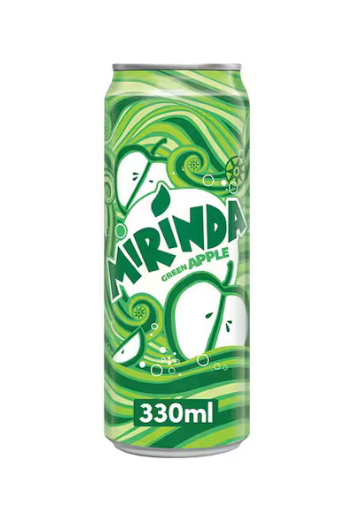 Mirinda Green Apple Carbonated Soft Drink Can 330ml