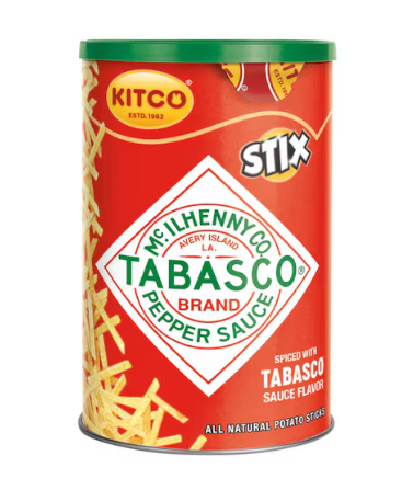 Kitco Stix Tabasco Pepper Sauce Potato Sticks, 45g