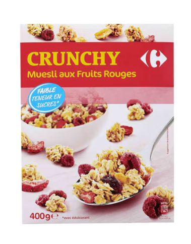 Carrefour Crunchy Red Berry Muesli 400g