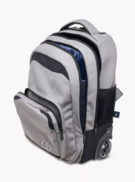 GAP Solid Trolley Bag for Kids 8-13 Years with Front Pocket – 18 inches