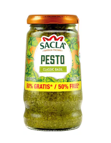 Sacla Italia Classic Green Pesto Sauce 290g