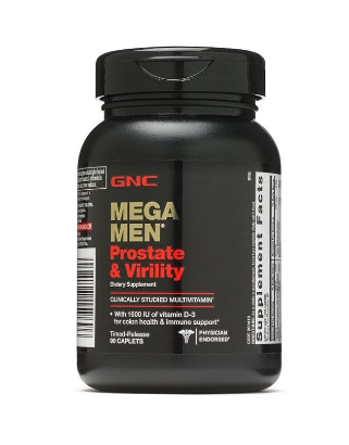 GNC Mega Men® Prostate & Virility - 90 Caplets: Clinically Studied Multivitamin Blend