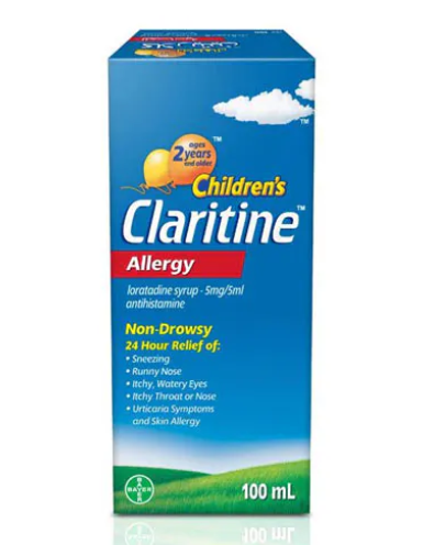 Claritine Childrens 5mg/5ml Syrup 100ml