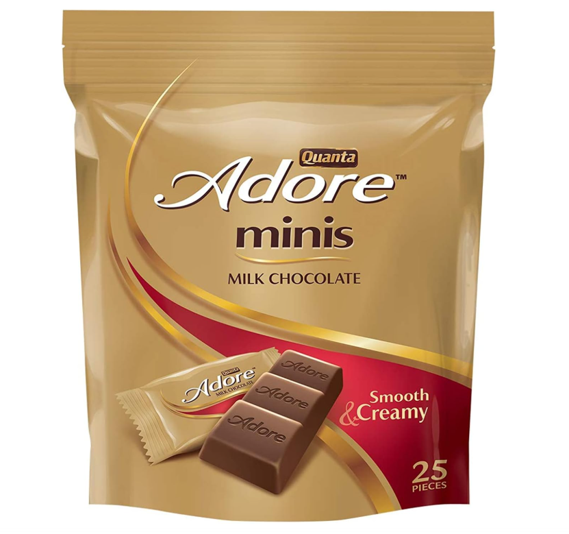 Quanta Quanta, Adore, Mini Smooth & Creamy Milk Chocolates Pouch, 253g