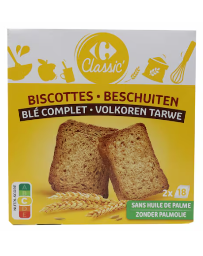 Carrefour Classic Whole Grain Toast 300g