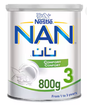 Nestle NAN Comfort 3 Growing Up Formula Milk 1 to 3 yrs 800g