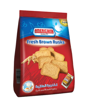 Americana Brown Rusk with Black Seeds 375g