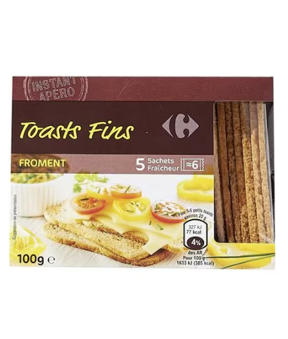 Carrefour Fine Wheat Toast 100g