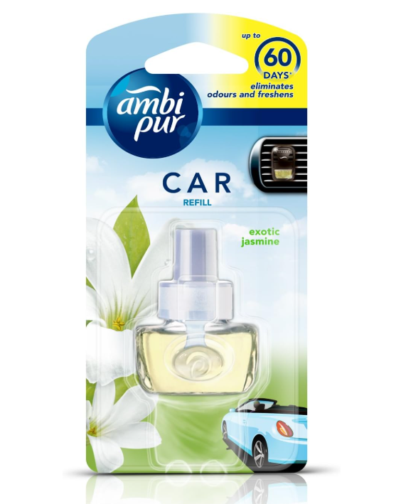 Auto Pearl Ambi Pur Car Air Freshener Refill, Exotic Jasmine, 7.5 ml Aerosol