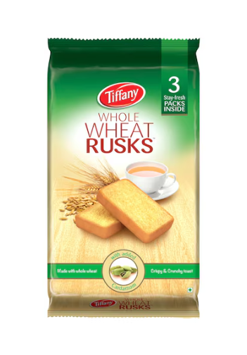 Tiffany Whole Wheat Rusk Toast 335g