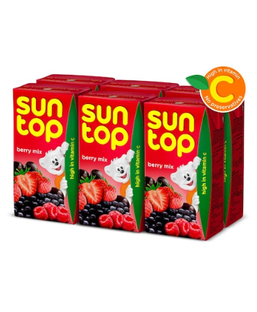Suntop Berry Mix Juice 125ml Pack of 6