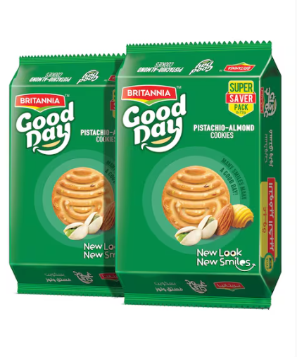 Britannia Good Day Pistachio Almond Cookies 576g Pack of 2