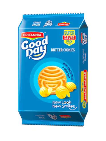 Britannia Good Day Butter Cookies 72g Pack of 8