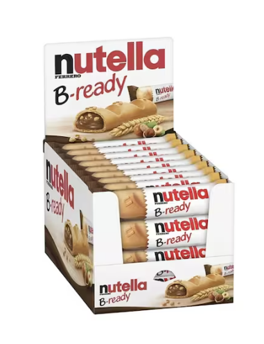 Ferrero Nutella B-Ready Chocolate Wafers 22.65g Pack of 36