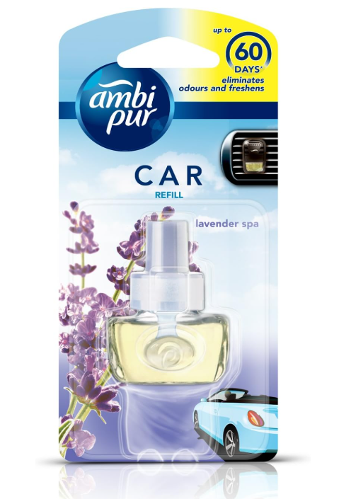 Ambi Pur 82209457 Lavender Spa Car Air Freshener Refill (7.5 ml)