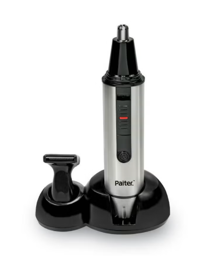 Paiter Nose And Ear Trimmer - Safe and Effective Grooming for a Well-Maintained Look ES-702, Silver