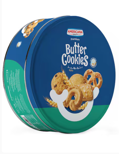 Americana Butter Cookies Blue Tin 454g