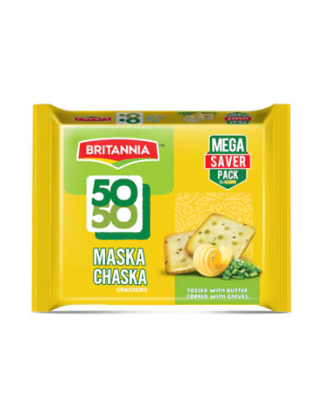 Britannia 50 50 Maska Chaska Crackers 71g Pack of 6