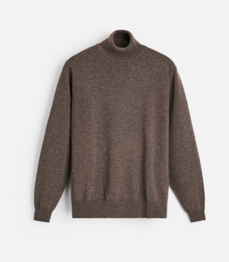 CASHMERE ROLL-NECK SWEATER