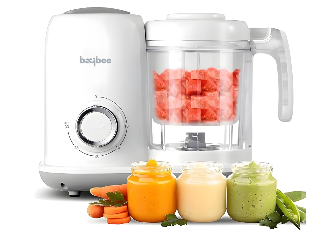Baybee Blendy 4-in-1 Electric Baby Food Processor for Baby Food Maker with Steamer & Grinder | Portable Baby Food Steamer and Blender for Baby Food Puree | Food Mixer with Defrosting & Warm Function