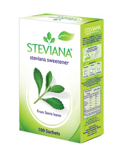 Steviana Sweetener from Stevia Leaves 100 Sachet 250g