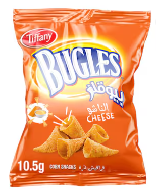 Tiffany Bugles Cheese, 10.5g Pack of 22