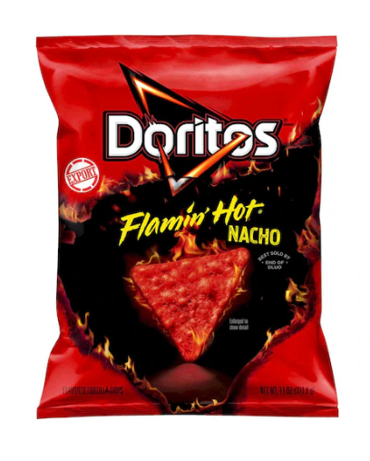 Doritos Flamin Hot Nacho Tortilla Chips 311g.