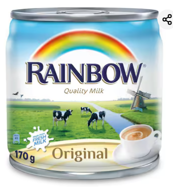 Rainbow Vitamin D Evaporated Milk 170g