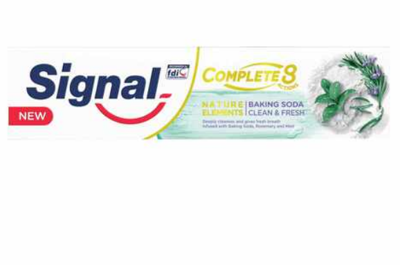 Signal Complete 8 Nature Elements Baking Soda Rosemary And Mint Toothpaste 100ml