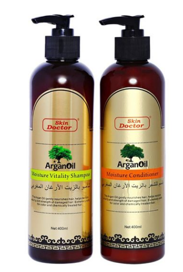 Skin Doctor 2-Piece Argan Oil Shampoo And Conditioner Set 400ml