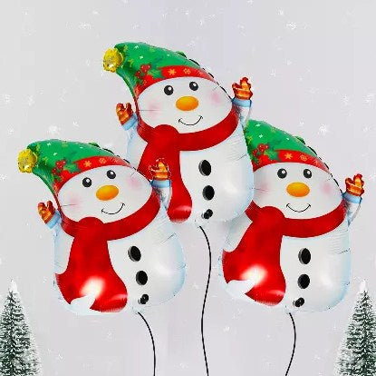 Snowman Foil Balloon Set of 3