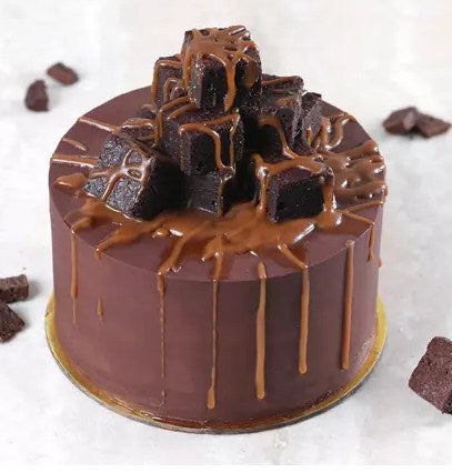 Special Brownie Caramel Cake- Half Kg