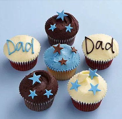 Starry Cupcakes For Dad
