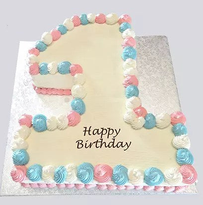 Sweet 1st Birthday Vanilla Cake