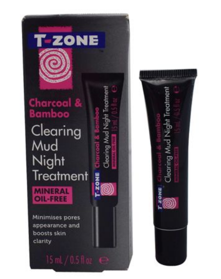 T-Zone Charcoal & Bamboo Clearing Mud Night Treatment 15ml