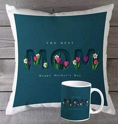 The Best Mom Printed Cushion n Mug