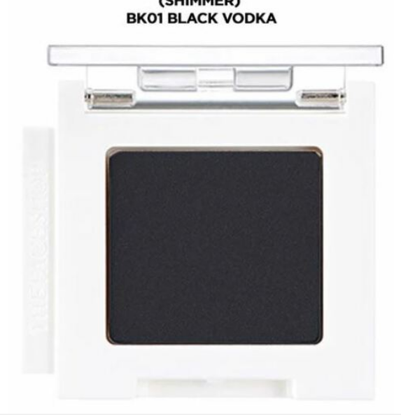 TheFaceShop Mono Cube Eyeshadow (Shimmer) BK01 Black Vodka 1.7g