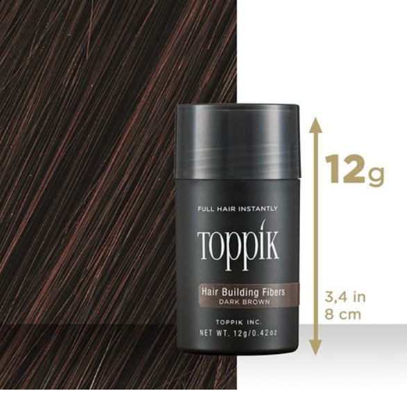 Toppik Hair Building Fibers, Dark Brown, 0.42 oz