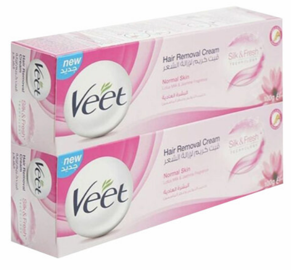 Veet Silk And Fresh Hair Removal Cream 100g x Pack of 2 20% Off