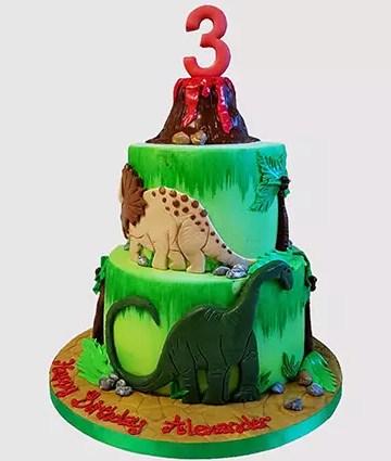 Volcano Jungle Chocolate Cake