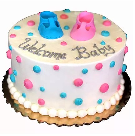 Welcome Baby Cream Cake Chocolate
