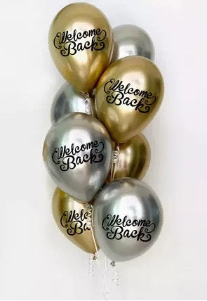 Welcome back Printed balloons