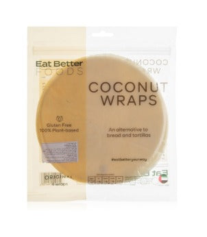 Eat Better Foods Coconut Wraps Original 160g