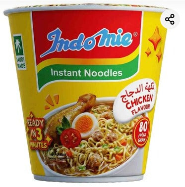 Indomie Instant Noodles Chicken Flavour Cup, 80g