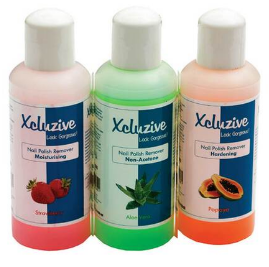 Xcluzive Nail Polish Remover Assorted 120mlx3