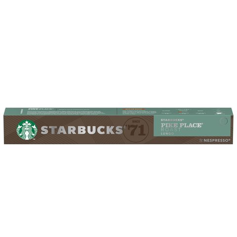 Starbucks Pike Place Roast by NESPRESSO Medium Roast Coffee Capsules, Tube of 10, 53g